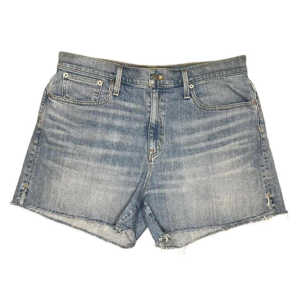J. Crew Women’s 31 High Rise Denim Jean Shorts Raw Hem‎